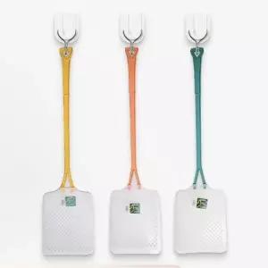 (선택 색상랜덤)투톤 컬러 디자인 모기 파리 파리채 모기채 휴대용 캠핑 용품 낚시 등산 벌레 퇴치 생활