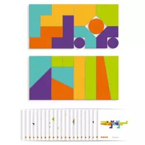 6세 어린이학습 그림판퍼즐 플러스 칠교 아이들장난감 기하활동