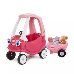 1세 여아선물 프린세스 지붕차+트레일러 실내놀이기구 아기붕붕카