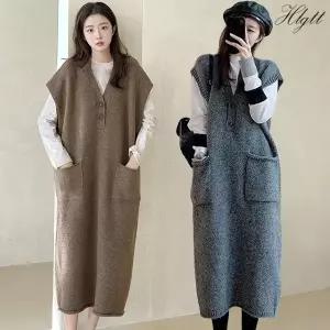 [헬리꽁땡]포근 니트 롱원피스2종_23232232_671726