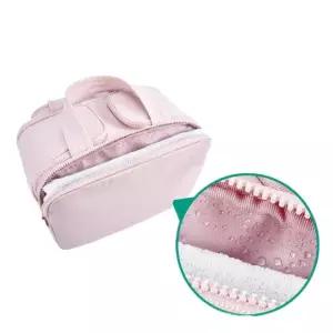 수납 가방 소품 정리 귀여운 밀크핑크 더블와이드대형 화장품파우치