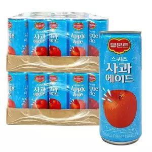 [셀러허브]델몬트 스퀴즈 사과 에이드 240ml x 30 캔 x 2 팩 (S27025415)