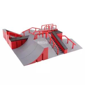 핑거보드 점프대 동호회 경기장 손가락보드 조합 연습 스케이트 세트 필드 쿼터