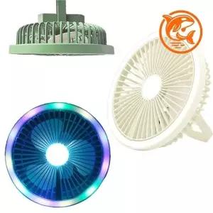 ( )블루투스 무드등 팬 소형 캠핑용 무선 탁상용 다기능 냉풍기