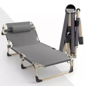 (옵션 중형 56x172cm)접이식 간이 침대 1인용 폴딩베드 휴대용 야전 캠핑 낚시 사무실 병원 요양원