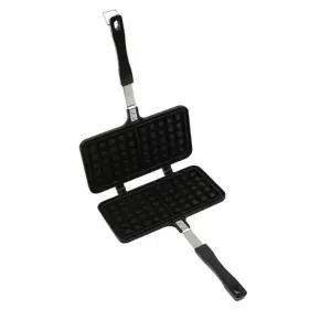 ( )가정용 캠핑용 사각 와플팬 와플프라이팬 2구