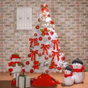 [하프클럽/셀러허브]150cm 카니발레드 화이트 풀세트 크리스마스트리