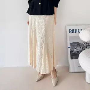 [신상오픈런]레이스치마 맥시 하객룩 루즈핏 고젯 롱스커트 브라이덜 (30160552)
