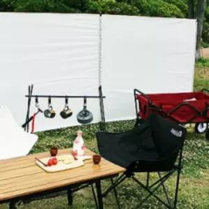 5면 윈드스크린 블랙 캠핑 타프 바람막이 가림막 스크린