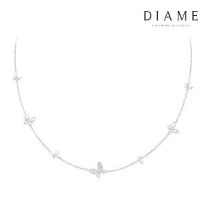 로맨틱가든 허니빠삐용 18K골드 랩그로운 다이아몬드 목걸이 FGDN1369WLAB