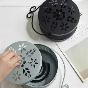 엔틱 모기향 거치대 캠핑 모기퇴치 연소기 케이스 받침대 실외