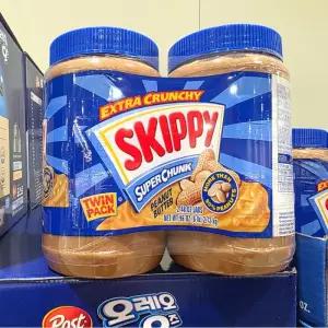 코 스트코 스키피 크런치 땅콩버터 1.36kg x 2개