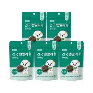 [NS홈쇼핑]건국유업 건국대학교 펫밀리츄 루테인 눈&눈물 80g 5개 강아지 고양이 간식 영양식..