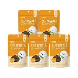 [NS홈쇼핑]건국유업 건국대학교 펫밀리츄 포스트바이오틱스 장&소화 80g 5개 강아지 고양이 간식 영양..