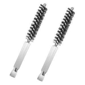 골프 클럽 호셀 브러시 스테인리스 브러시 골프 청소 브러시 와이어 와이어 스틸 샤프트 골프 나무용 클럽 철과 전동 드릴 도구 페룰