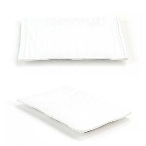 [2개구성] 화이트 한식 반찬 그릇 28.8x18.5cm 7호 초밥 스시 튀김 가벼운 브런치 음식 사각 AWAC2AF2