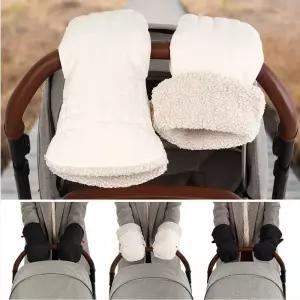 유모차 방한 핸드워머 장갑 핸들 커버 핸드머프 분리형 세트 개모차 웨건 핸들커버