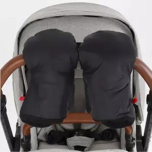 유모차 방한 핸드머프 장갑 워머 분리형 핸들 손잡이 커버 블랙