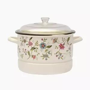 에지리 가정의달 부모님 선물 프로방스 인덕션 법랑냄비 찜솥 24cm