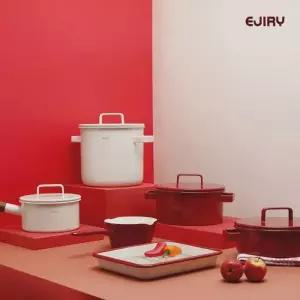 에지리 신혼 냄비 세트 노르딕 안단테 인덕션 법랑 7종 인덕션