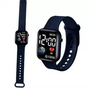 학생 손목 시계 전자 손목 시계 패션 실리콘 여성 남성 어린이 캐주얼 데일리 사각 아동