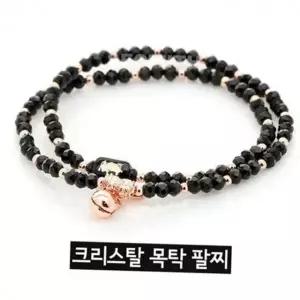 크리스탈 팔찌 크리스탈 염주 12간지 띠별 행운 선물 데일리 탄생석 손목 불교