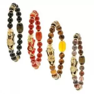 원석 팔찌 남성 원석 팔찌 수공예 호안석 남성 커플 행운 합장주 염주 불교