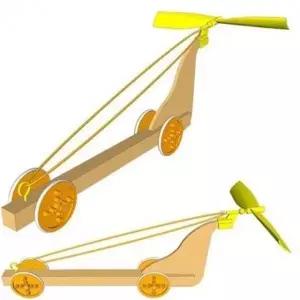 집콕과학 레이싱 고무동력 풍력 자동차 만들기 1개