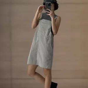 [신상오픈런]여성 여름 오버롤 멜빵 미니 원피스 포켓 절개 디자인 바스락 (36832792)