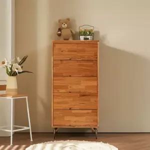 [우아미가구]에서 참죽 원목 5단서랍장 600