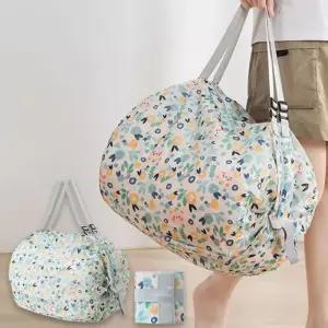 [라일리] Rly 여행용 접는 대형보조가방 짐수납 블루플라워