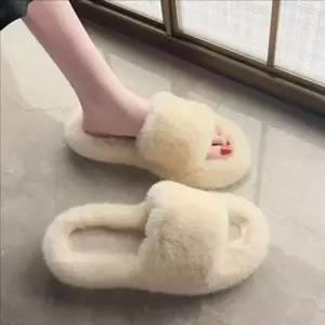 [라일리] Rly 푹신 털 슬리퍼 밍크 겨울 슬리퍼 따뜻한 여성