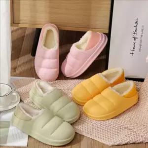 [라일리] Rly 폭신한 겨울 털 슬리퍼 푹신한 방한 털 슬리퍼