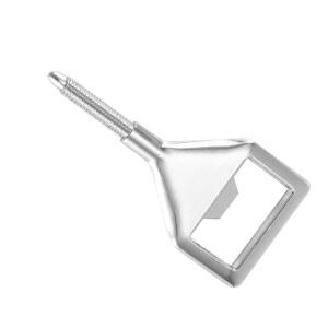 Y31A 10개 병따개 공백 나무 맥주 금속 삽입 뚜껑 오프너 스레드 키트