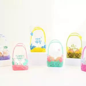 부활절 2구 바구니형비닐(10매)/부활절 달걀포장지