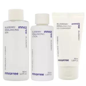 1+1 이니스프리 블루베리 스킨(대용량)/로션/폼