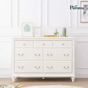 [파로마]로제 원목도장 와이드 서랍장