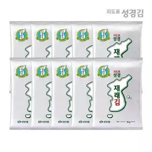 지도표성경김 잘라먹는 재래 전장김 30g 10봉