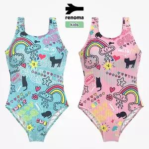 [레노마수영복](하남점)(끈주머니증정)여아동 실내수영복/GS19891