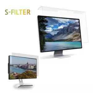 모니터 거치식 커브드필름 블루라이트차단필름 시력보호 화면보호기 (13-32인치) 
