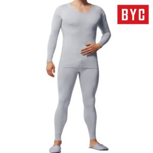BYC 남성 내복 60수 프라임 상하의세트 그레이