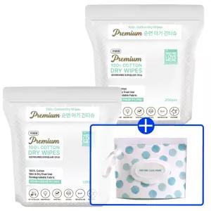 네이쳐러브메레 순면 건티슈 200매 2세트+[GIFT] 건티슈 파우치 1개