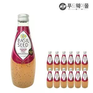 Well 웰 바질시드 드링크 패션푸르트향 290ml x 12병 1box