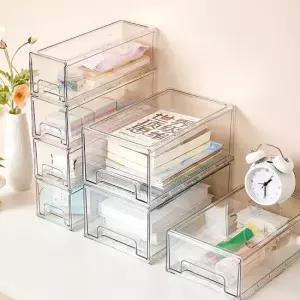 청년리빙 투명 아크릴 미니서랍 책상정리 수납함 대형