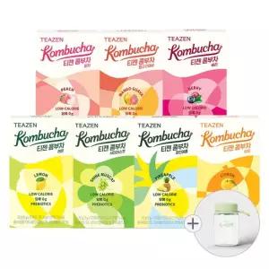 콤부차 7가지맛 혼합구성 70스틱 + 보틀 레몬 파인애플 샤인머스캣 유자 피치 망고구아바 베리)