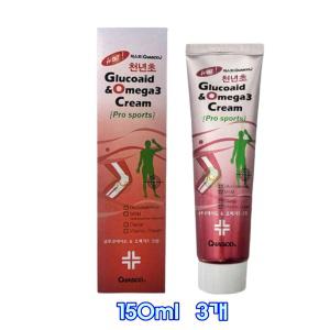 차스코 천년초 글루코사민 오메가3 크림 150ml 3개 MSM 홍화씨 근육 맛사지 부모님 선물