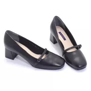 갤러리아 세라 여성 양가죽 스퀘어 메이리제인TJP22403 검정 5C