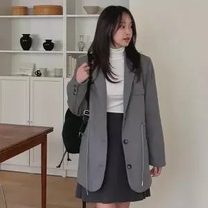 [제작/빅사이즈]이블렛 티에빈 스트링 누빔 싱글자켓 제이스타일