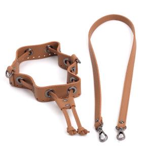 뜨개가방부자재 가죽부자재 버킷백입구와핸들 통가죽핸들