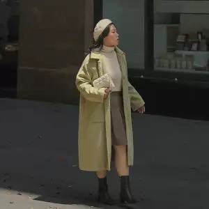 [제작/빅사이즈]이블렛 사비렌 더블버튼 모직 롱코트 제이스타일